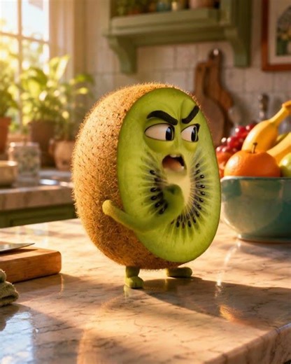 Angry Kiwi Has HAD ENOUGH 🥝😂 | Pixar Style Animation #shorts