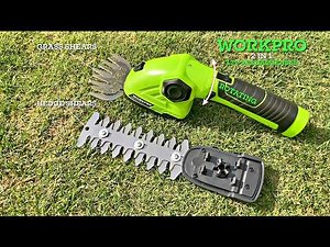 WORKPRO Rechargeable Cordless Grass Shear & Shrubbery Trimmer