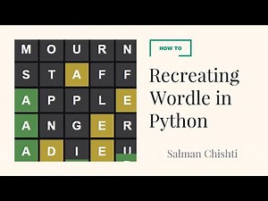 Build a Python Wordle Clone in 9 minutes 31 seconds