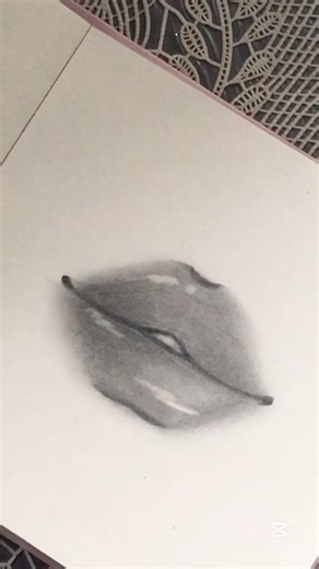 Realistic lips tutorial🤍 #art #sketch #sketch #animedrawing #tutorial #draw