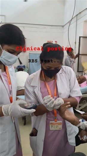 Blood Sample Collection in Nursing Lab 🩸 | Nursing Student Life | RBS Test" #ytshorts