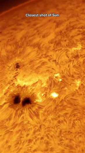 The Sun Like You’ve Never Seen Before: A Stunning View! ☀️#shorts
