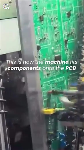 This is how the machine fits components into the PCB