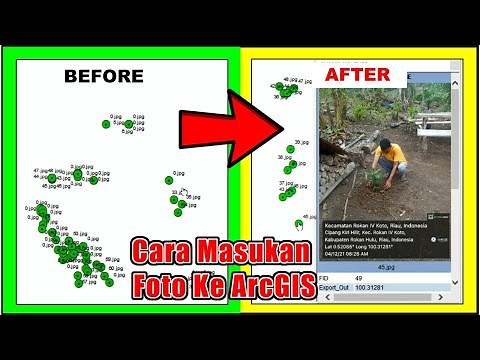 Cara Mudah Geotagging Foto atau Menampilkan Foto atau Gambar di Arcgis - Cara 1