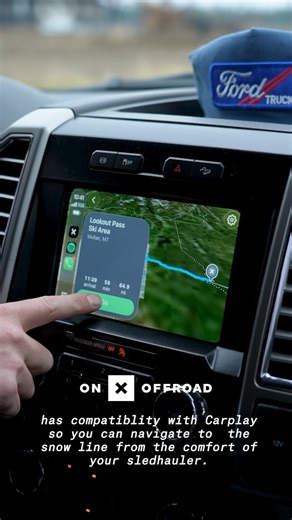 onX Offroad | Off-Roading Navigation App on Instagram: "Navigate to the backcountry snow all from your Carplay enabled head unit 🤘🏽#onxoffroad #carplay @scott.eyer"