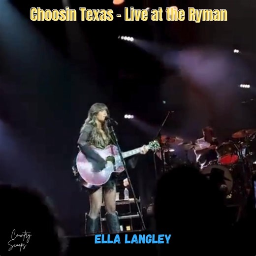 Ella Langley – “Choosin’ Texas” ❤️🎶 Ella Langley is one of the best country artists out there right now, truly bringing back real country music. Every song she puts out is full of grit, heart, and authenticity. This one is no exception—pure country done right. | Country Scoops