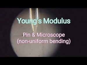 Young's Modulus - Pin & Microscope method (Non uniform bending)