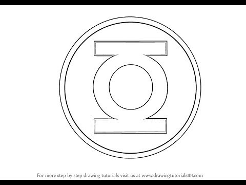 How to Draw Green Lantern Logo
