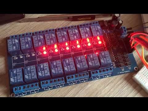 Arduino based 16 relay module music device