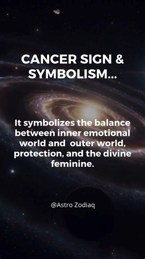 The Hidden Power Behind Cancer Zodiac ♋ Symbol 🔮 #Astrology #ZodiacSigns #CancerSeason #Shorts
