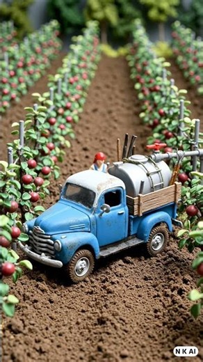 How to Grow Apple Food on a Mini Farm #ai #shorts
