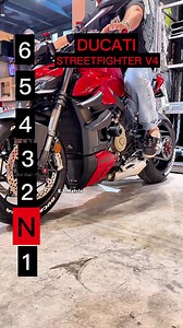 Maximum speed for each gear on a Ducati Streetfighter V4 #motorcycle #ducati #topspeed #bikelife #etmatrix