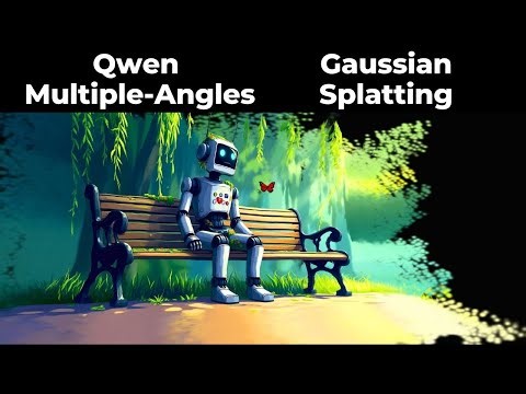 Qwen Multiple Angles & 3D Gaussian Splatting | Generate Multiple Angles from ONE Image.