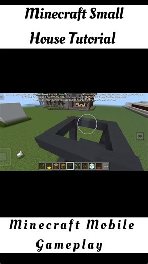 Minecraft Small Modern House Tutorial | Minecraft Mobile #minecraft #minecraftshorts #shorts #viral