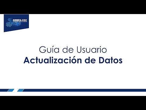 Vídeo tutorial - Actualización de Datos ante la Contraloría General de Cuentas (SIREFA).