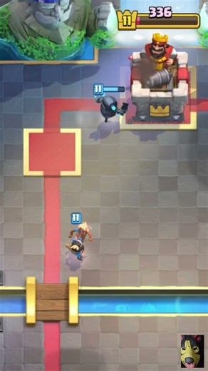 mini pekka saves princess Repeat animation #clashroyale