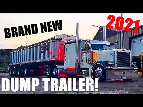 Picking Up Our BRAND NEW 2021 Cobra Dump Trailer From Richie's Auction Yard (379 Peterbilt / 4 Axle)