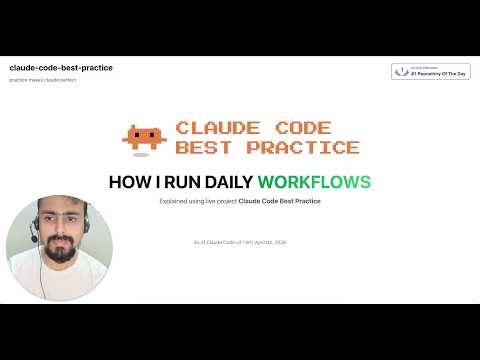 Claude Code Best Practice - How I Run Daily Workflows