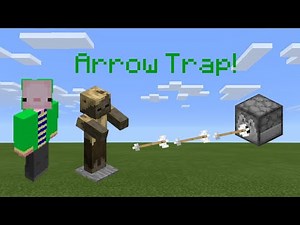 How to Make an Arrow Trap in Minecraft Bedrock