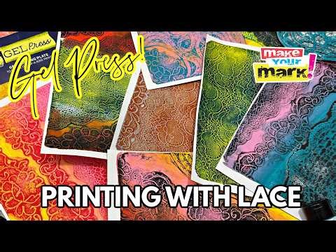 PRINTING WITH LACE on a Gel Press!