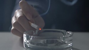 Nervous Woman Smoking Ashing Cigarette Ashtray Stock Footage Video (100% Royalty-free) 1024018964 | Shutterstock