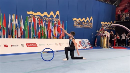【艺术体操】酷炫双环 你见过这样的男子艺术体操吗 Russian Championship Ring Daniel Patranin -2024