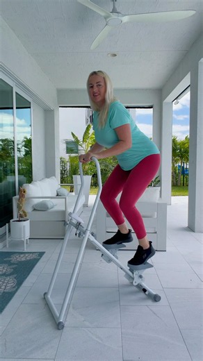 Low impact workout on stair stepper #begginerworkout #stairstepper #homegym