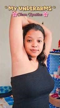 My Simple & Easy underarm clean routine for glowing underarms #underarms #shorts #skincare