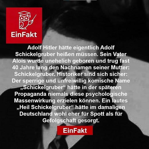 Heil Schickelgruber?! 🤔🛑 | Der Namensfehler, der die Geschichte veränderte | EinFakt