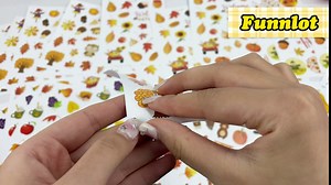 Funnlot Fall Stickers Fall Stickers for Kids 615PCS Autumn Sticker Thanksgiving Leaf Sticker for Kids for Thanksgiving Them Envelopes Cards Water Bottles Decorations