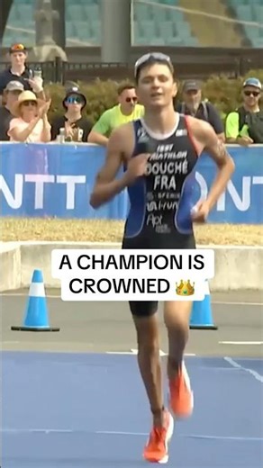 Tristan Douche is your 2025 Junior Men World Champion!!! 🏆 #WTCFWollongong #Triathlon #shorts