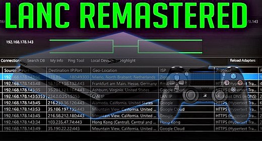 LANC Remastered: Open Source PS4 IP Grabber, Puller & Sniffer Tool