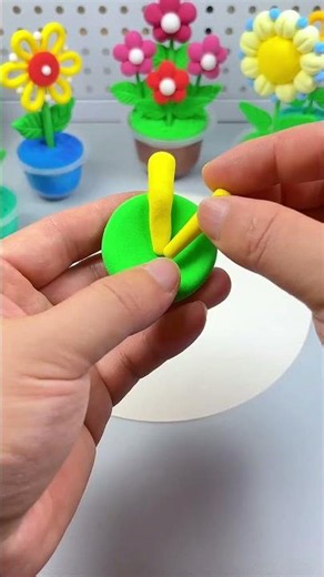 Simple craft _ Teach you how to make a cartoon turtle with clay #craft #diy #clay