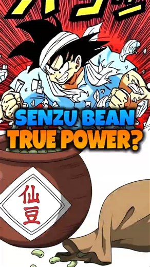 Senzu Beans Weren’t Always for Healing?! #goku #dragonball #anime #shorts