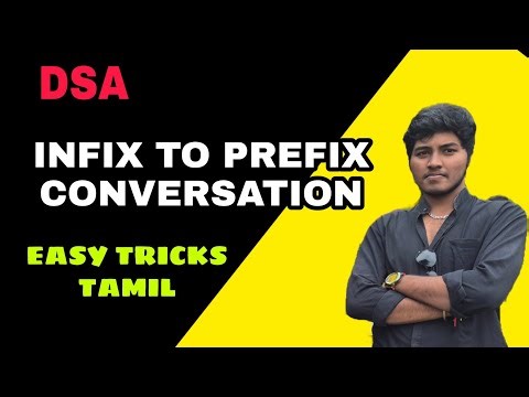 Infix to Prefix Conversion in Tamil | Easy Trick | DSA Stack | Tamil Explanation