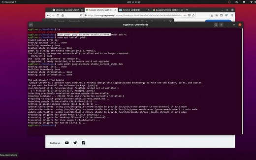 Linux 系统安装 Google Chrome 浏览器