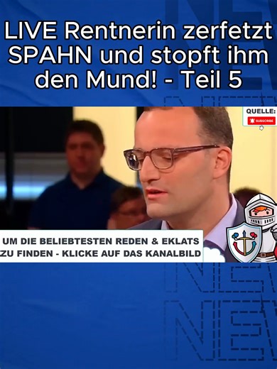 Rentnerin kritisiert Spahn über Rentenpolitik – Teil 5