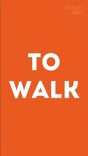 🇳🇱 Conjugate Dutch Verbs NT2 A1-A2 | LOPEN | to walk | Werkwoorden Vervoegen in het Nederlands