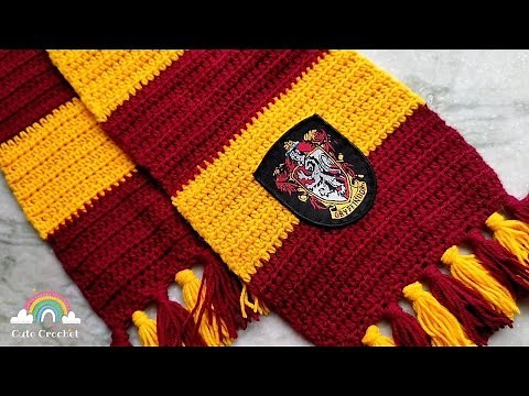 Crochet Harry Potter Scarf for Absolute Beginners (1st and 2nd year)