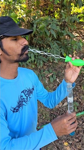 Little Brother Blows Funny Bubbles With His Mouth… I Can’t Stop Laughing 😂🫧🔥