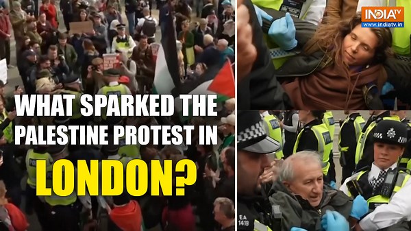 London Police Arrest Pro-Palestine Protesters During Trafalgar Square Demonstration