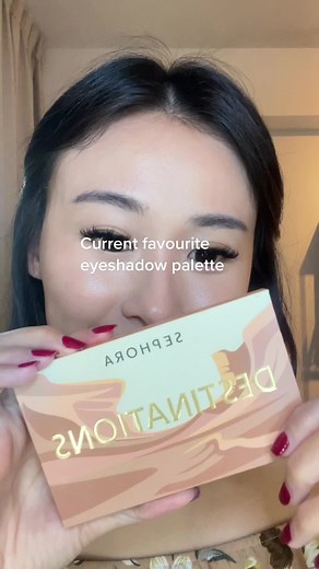 Sephora eyeshadow palette: Destination #makeuptutorial #sephora #makeup #beautytok #makeuptransformation