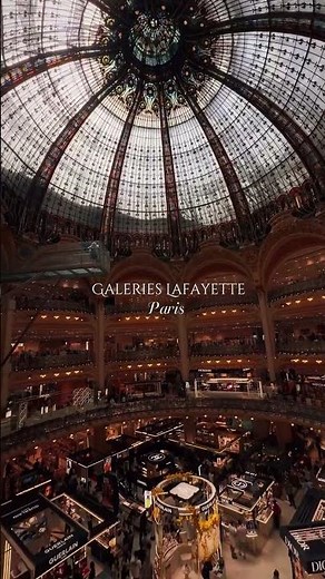 Galeries Lafayette Paris 🇫🇷🛍️ | Shopping with a View ✨ #travelgoals #shopping #visitparis #myparis