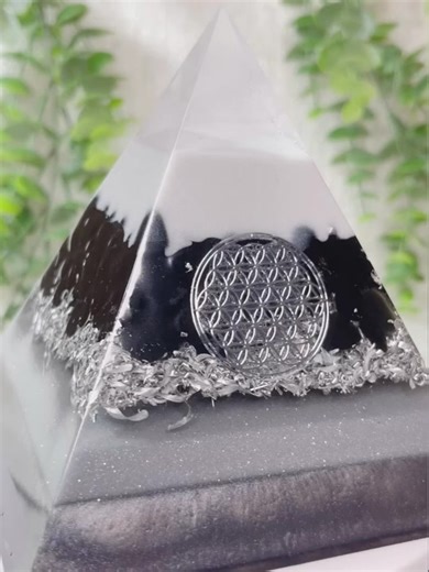 Unique Handmade Orgonite Pyramid - Powerful Protection