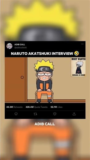 NARUTO AKATSHUKI IN INTERVIEW 🤣 #shorts #shortsfeed #ytshorts #animeshorts #psrody #naruto #anime