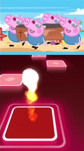 Peppa and Roblox Piggy Funny Animation, But with Coffin Dance Meme -: Tiles Hop