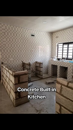 Concrete Built-in Kitchen Ideas and Designs