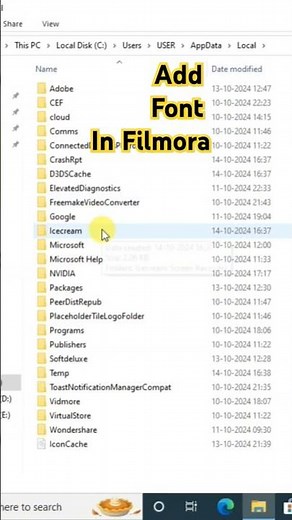 How To Add Custom Font In Filmora #shortsvideo #ytshort #shorts #trendingvideo