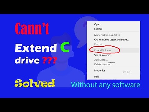 Can't extend C drive unallocated space Windows 10/11