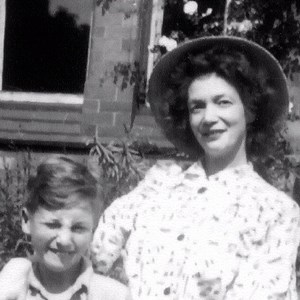 John Lennon, aged 8, with his mother Julia Lennon in the garden of the Ardmore home of his Aunt Anne "Nanny" at Rockferry, Cheshire in the Summer of 1949. More John Lennon pictures on Instagram at @johnlennonofficial johnlennonmusic.com #LENNONvinylbox #plasticonoband #mother | John Lennon